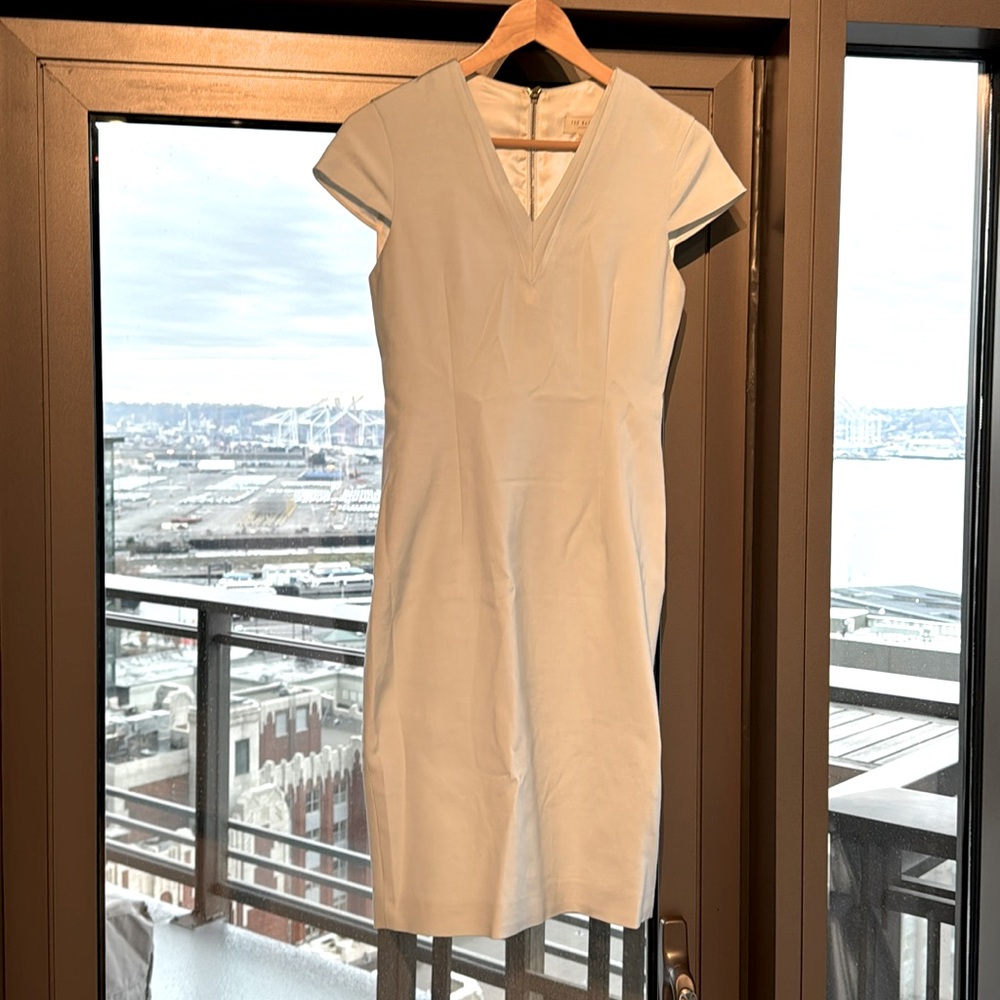 Ted Baker cap sleeve sheath dress